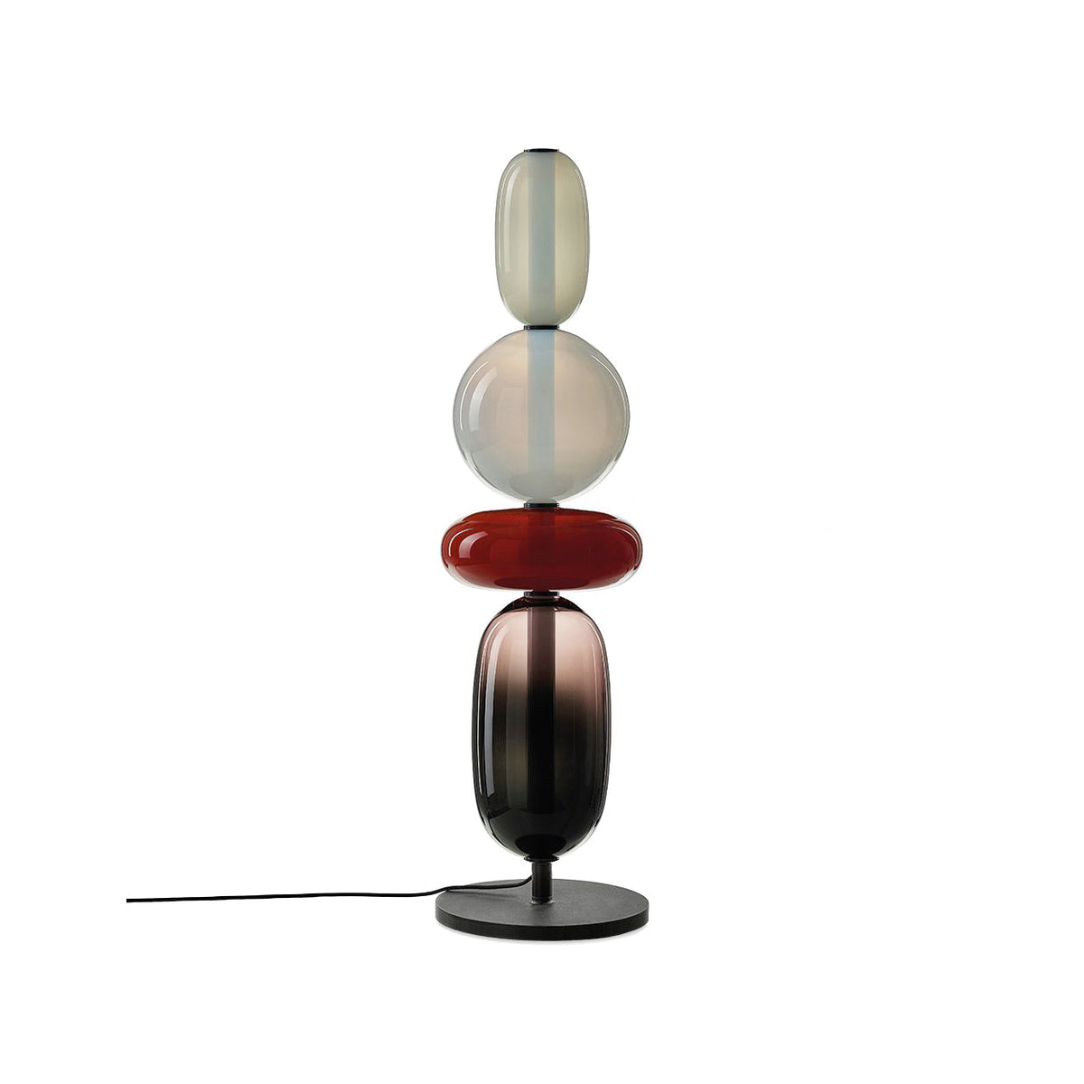 Candied Glass Table Light Model C Red ? 7.9″ x H 26″ / Dia 20cm x H 66cm / Warm Light / US Plug Table lamp
