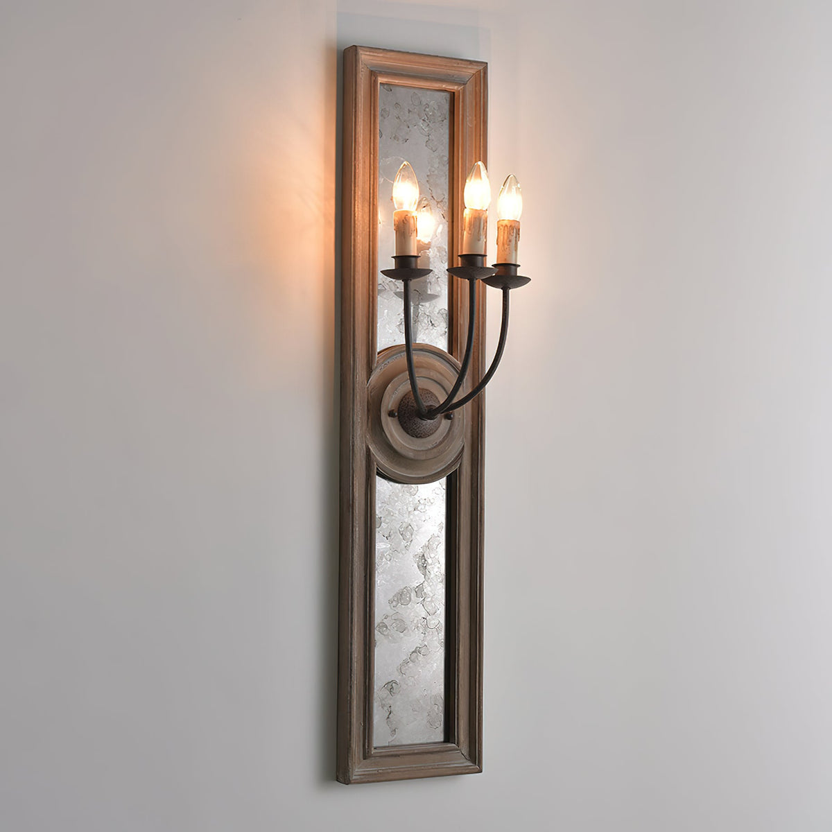 Candle 3-Light Mirrored Sconce