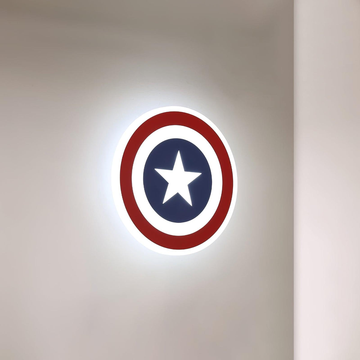 Captain Wall Lamp ? 8.7″ x H 8.7″ / Dia 22cm x H 22cm / Red + Blue / Warm Light Wall lamp