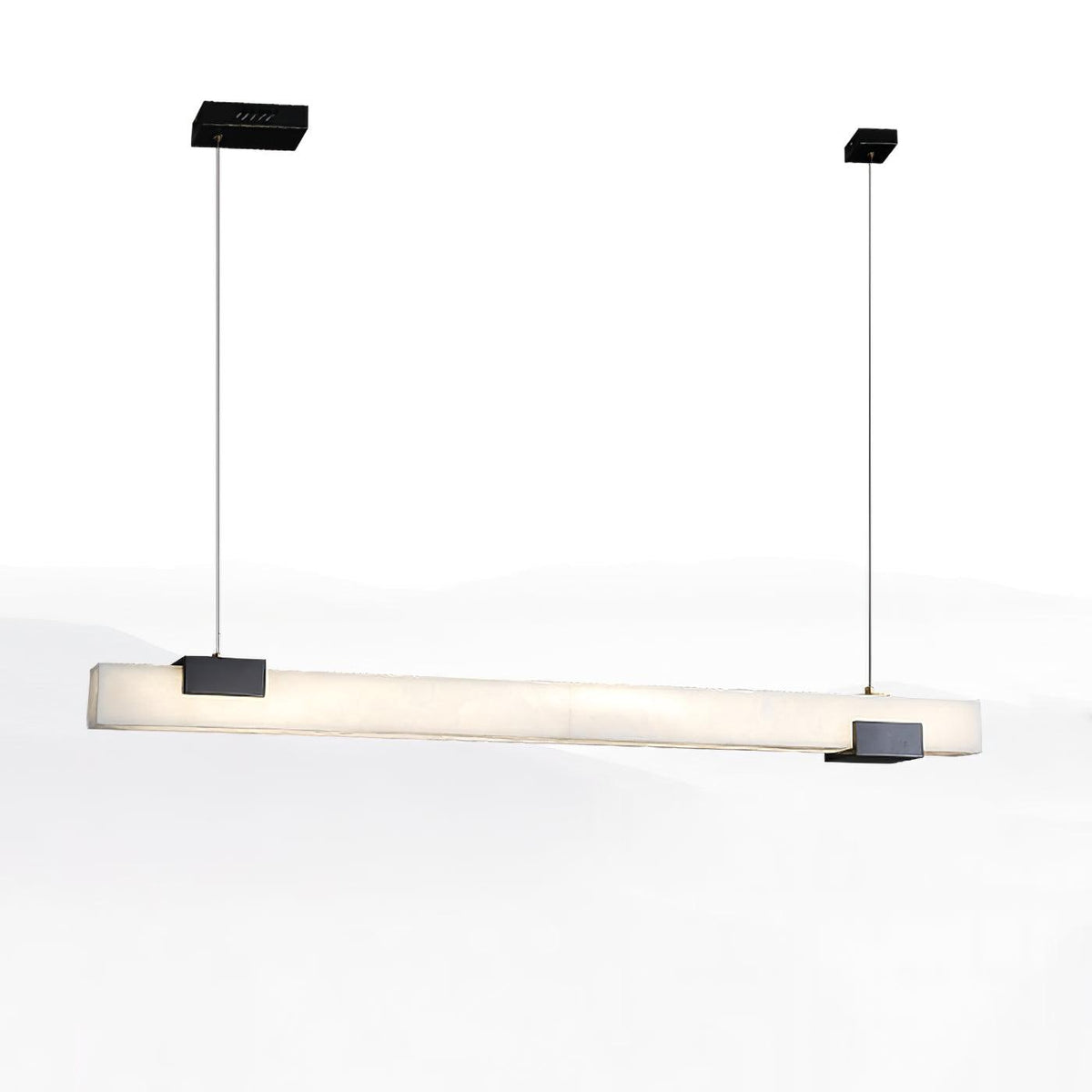 Cary Alabaster Pendant Light ? 47.2″ x H 3.1″ / Dia 120cm x H 8cm / Black & White / Warm Light Pendant light