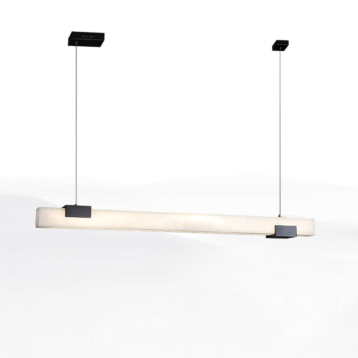 Cary Alabaster Pendant Light ? 39.4″ x H 3.1″ / Dia 100cm x H 8cm / Black & White / Warm Light Pendant light