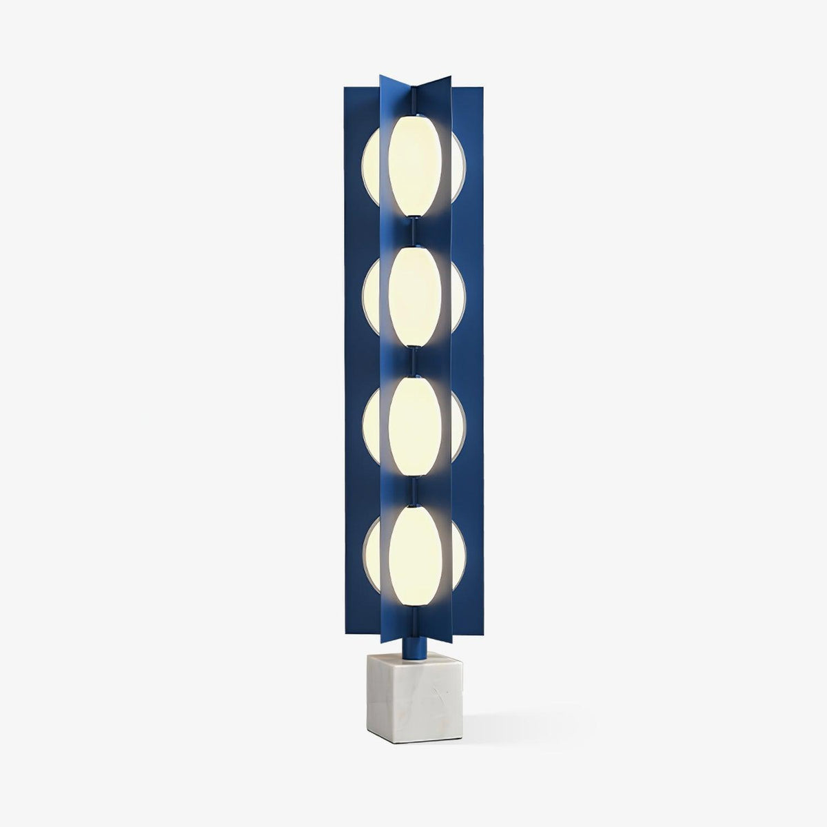 Cascade Tower Floor Lamp ∅ 11″ x H 51.2″ / Dia 28cm x H 130cm / Blue & White / US Plug Floor lamp