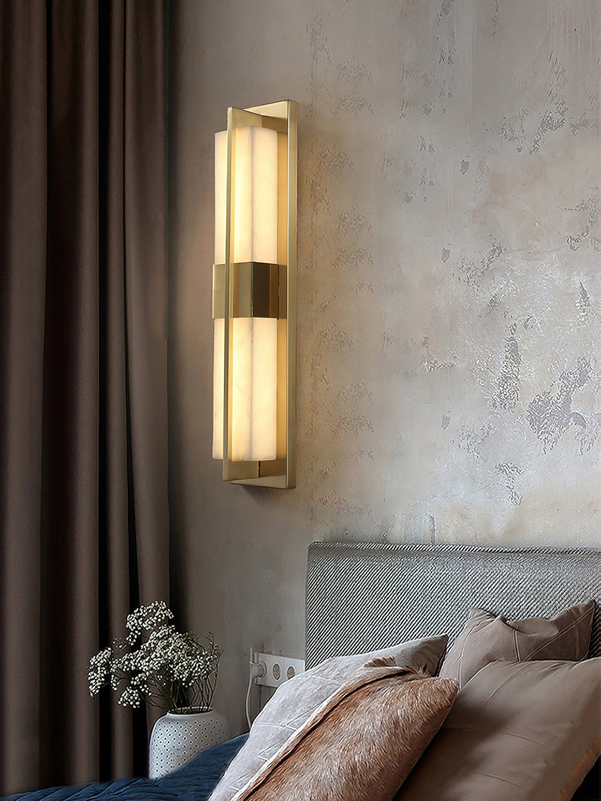 Cecily LED Alabaster Sconce