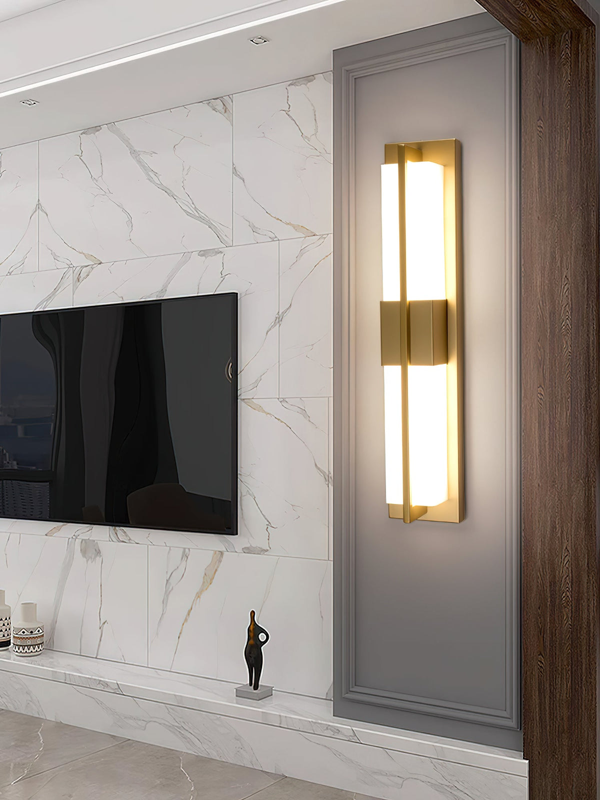 Cecily LED Alabaster Sconce