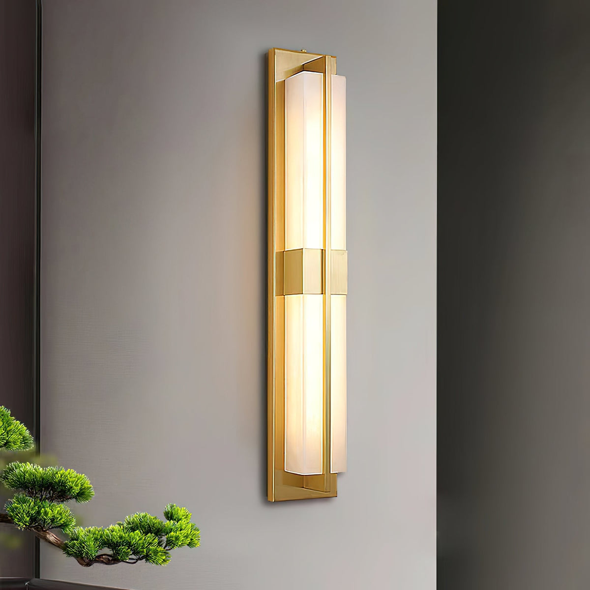 Cecily LED Alabaster Sconce
