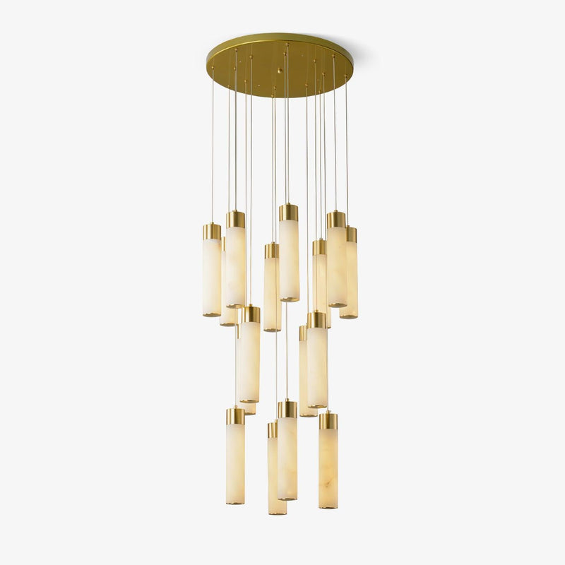 Celestial Alabaster Cascade Chandelier Chandelier