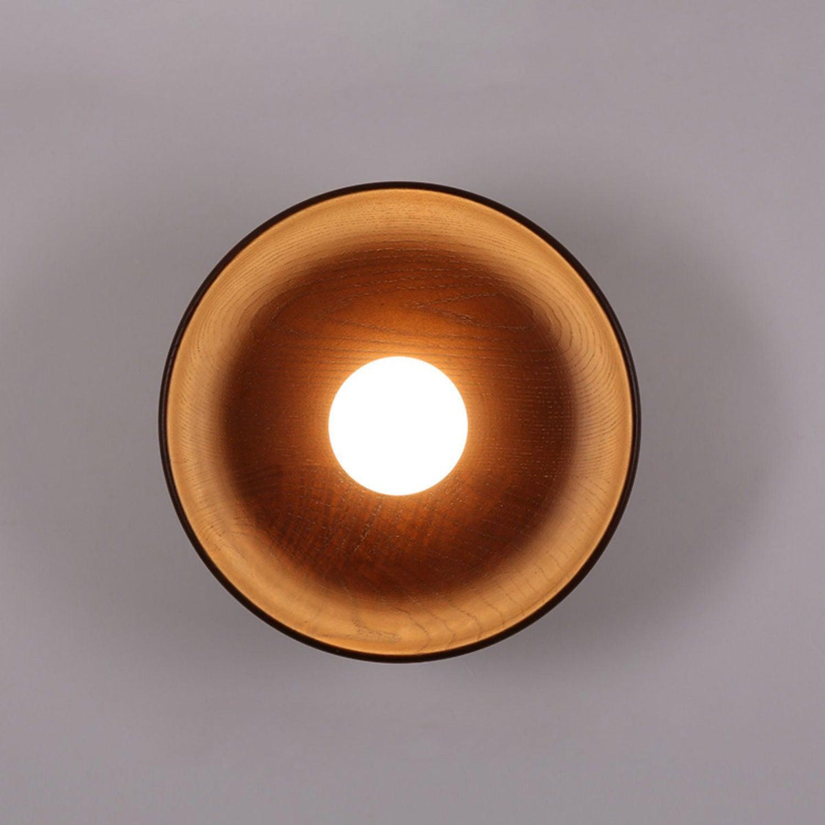 Centric Wall Lamp ? 11″ x H 11″ / Dia 28cm x H 28cm / Walnut Wall lamp
