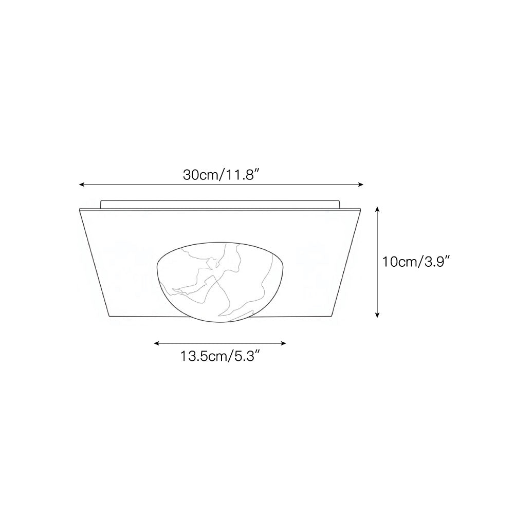 Chelsea Alabaster Flush Mount Ceiling Light