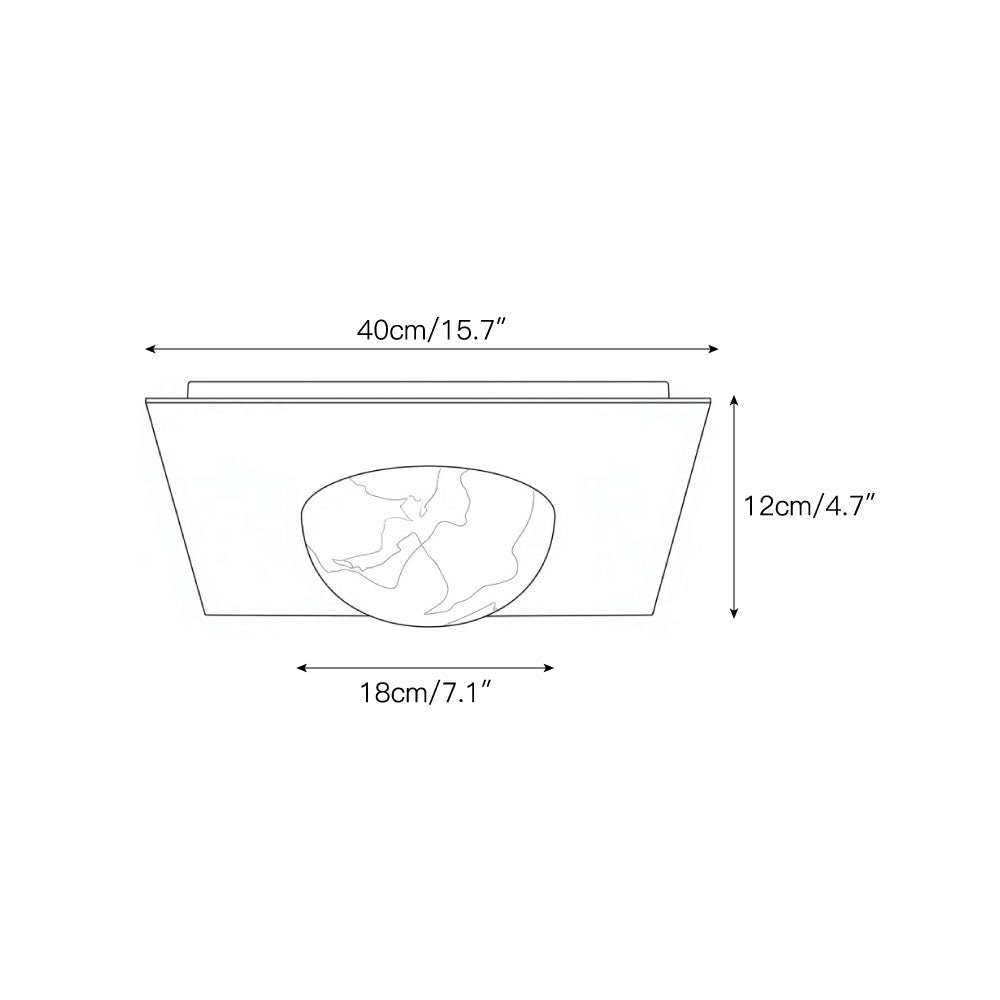 Chelsea Alabaster Flush Mount Ceiling Light