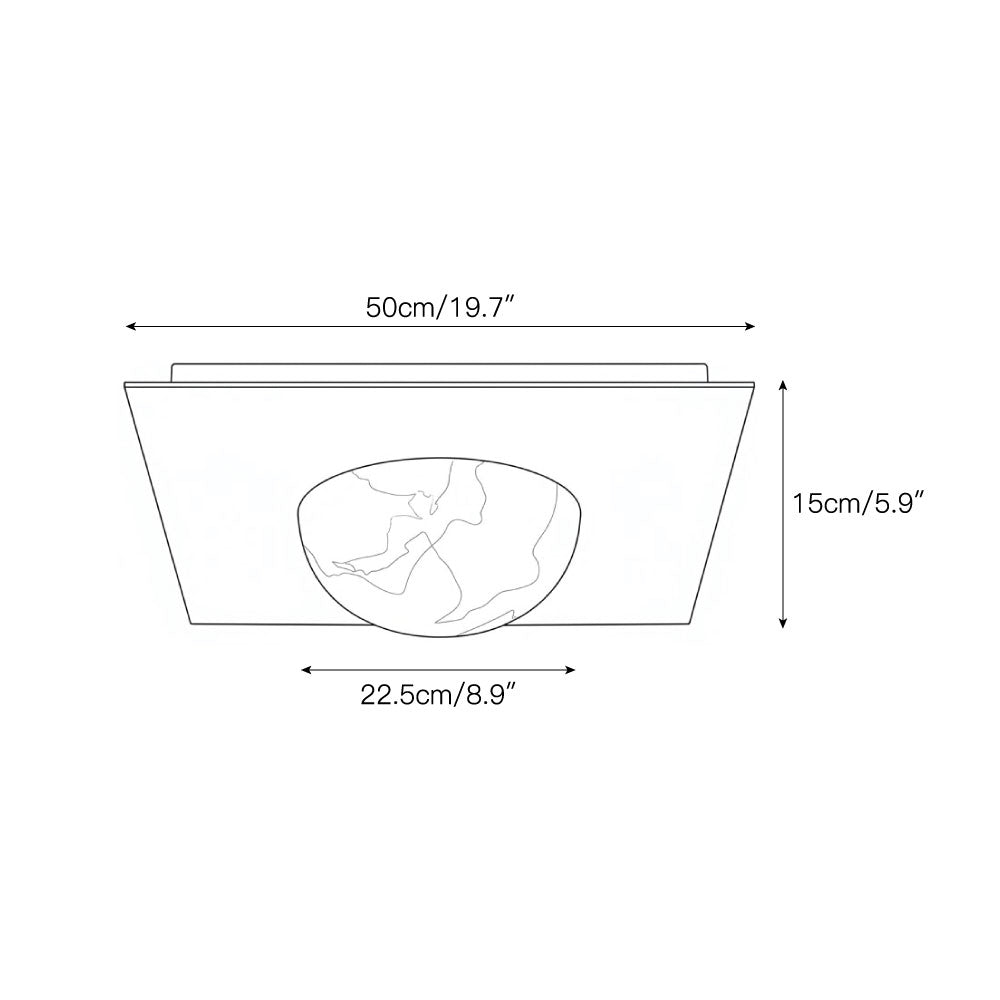 Chelsea Alabaster Flush Mount Ceiling Light