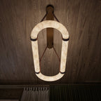 Circle Alabaster Chandelier Chandelier