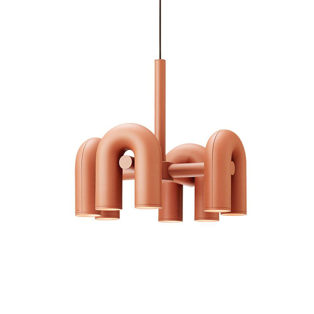 Cirkus Chandelier 4 Heads ? 23.6″ x H 14.8″ / Dia 60cm x H 37.5cm (Power: ~56W) / Orange / Warm White Chandelier