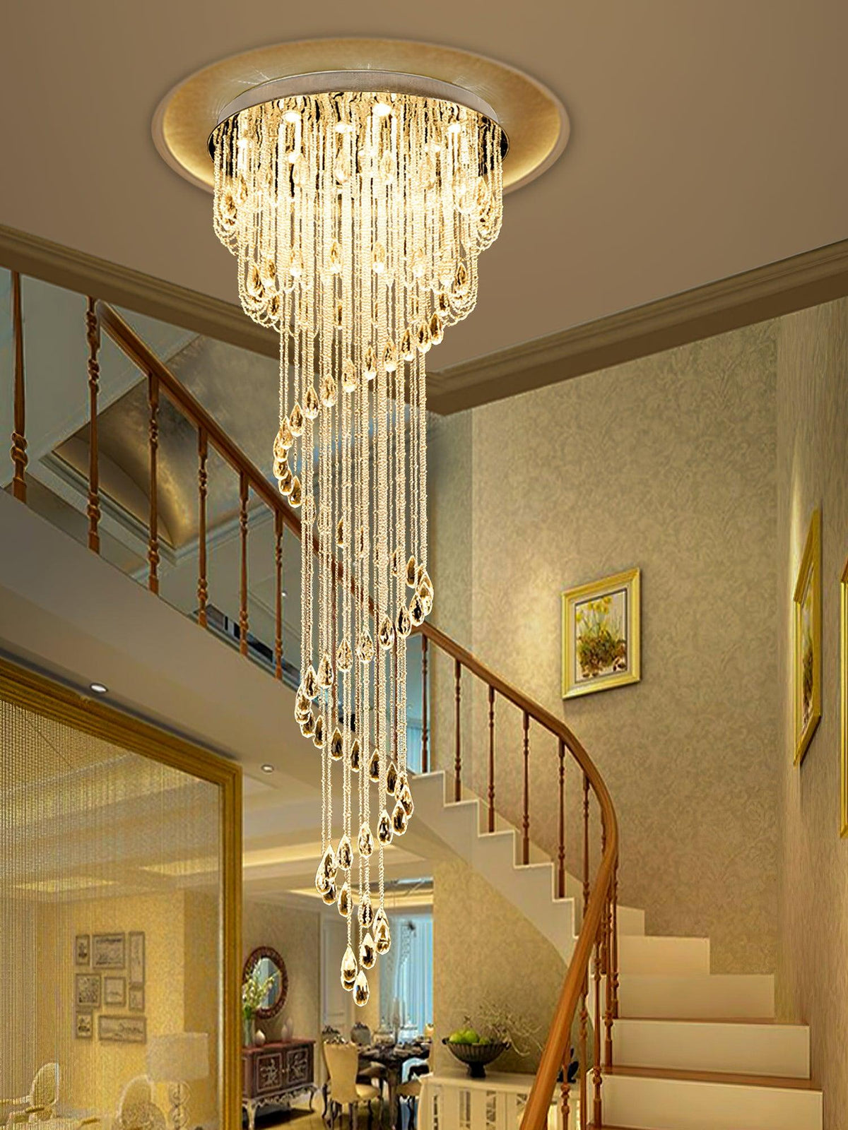 Classic Symphony Spiral Chandelier Chandelier