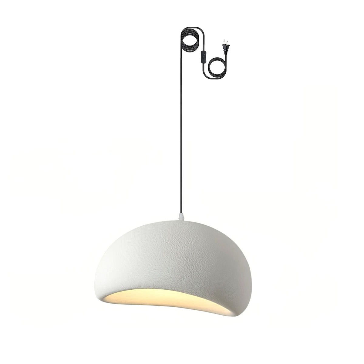 Khmara Swag Light ? 11.8″ x H 6.7″ / Dia 30cm x H 17cm (About 1.5kg) (2 Hooks) / White Pendant light