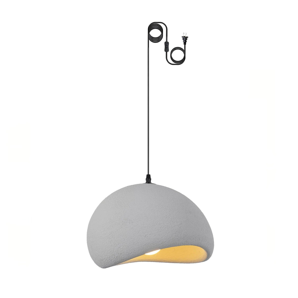 Khmara Swag Light ? 11.8″ x H 6.7″ / Dia 30cm x H 17cm (About 1.5kg) (2 Hooks) / Grey Pendant light