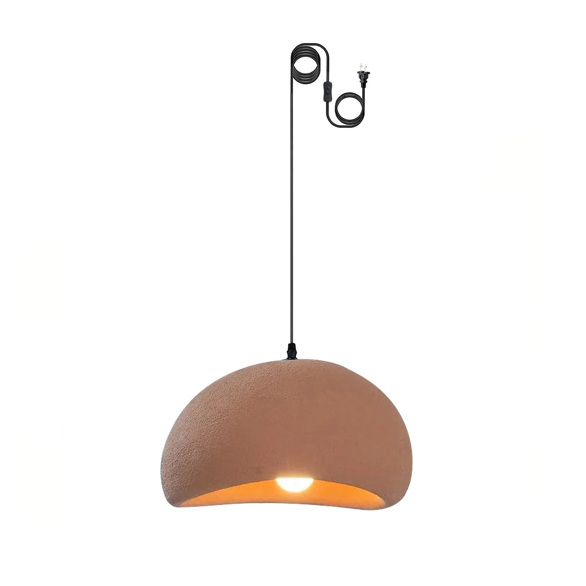 Khmara Swag Light ? 11.8″ x H 6.7″ / Dia 30cm x H 17cm (About 1.5kg) (2 Hooks) / Brown Pendant light