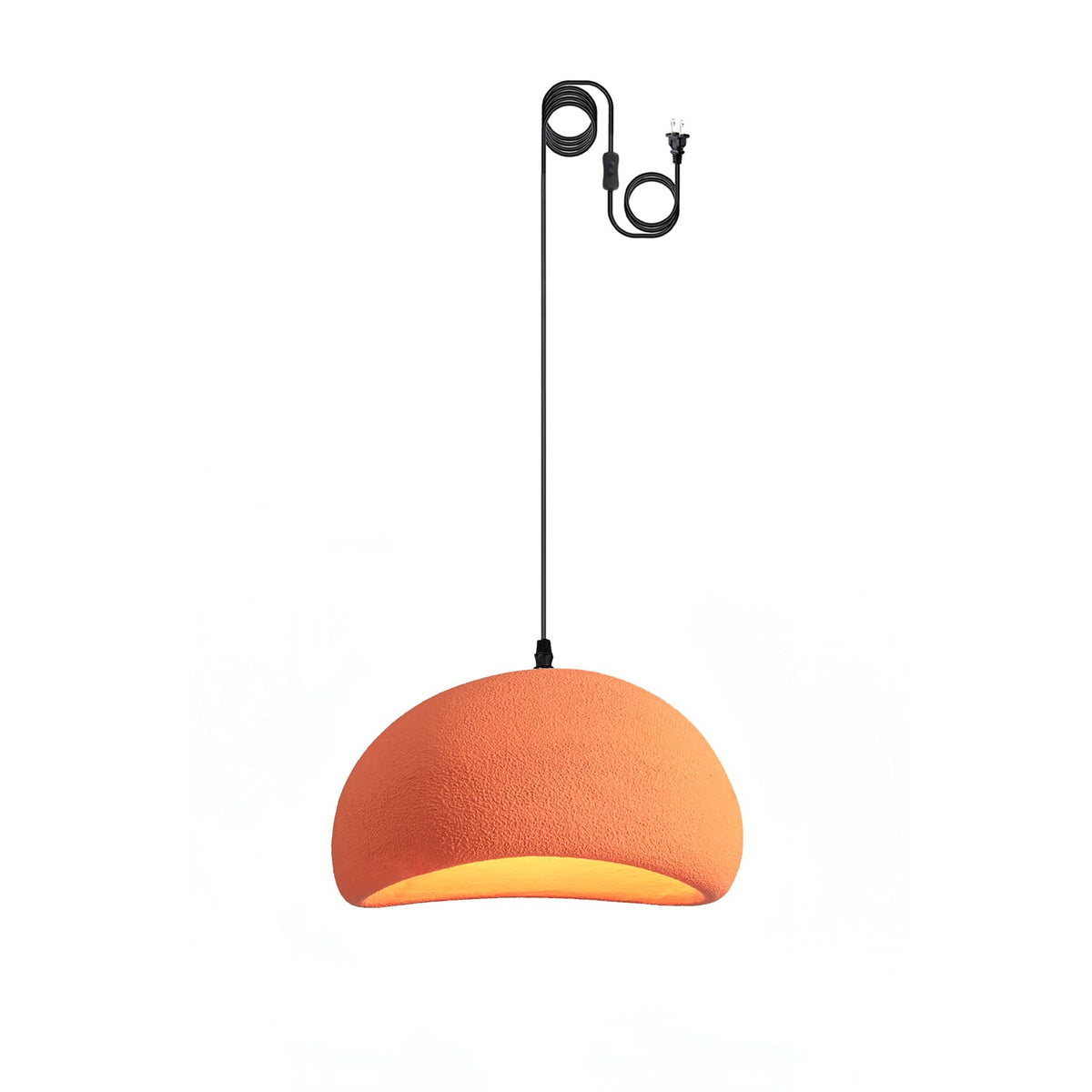 Khmara Swag Light ? 11.8″ x H 6.7″ / Dia 30cm x H 17cm (About 1.5kg) (2 Hooks) / Orange Pendant light