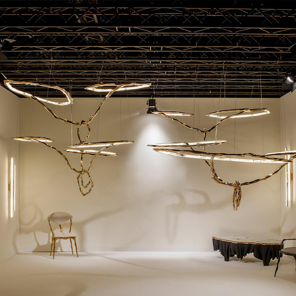 Cloud Rings Series Brass Chandelier Chandelier
