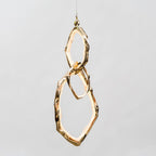 Cloud Rings Series Brass Chandelier ? 13.8″ x W 7.5″ x H 28″ / Dia 35cm x W 19cm x H 71cm / Brass & White / Warm Light