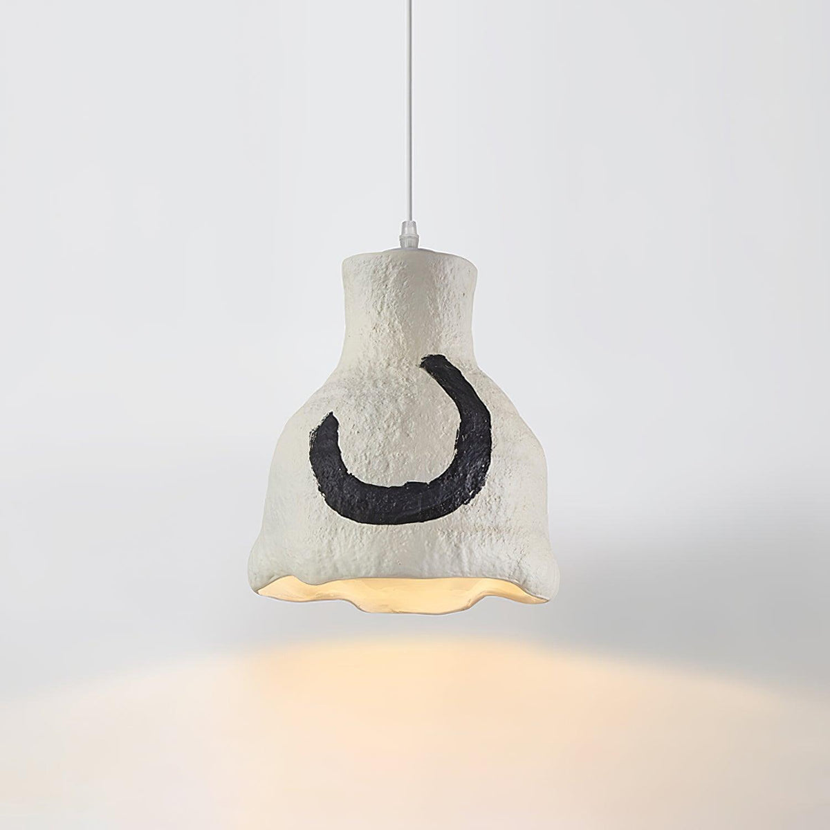 Clovo Pendant Lamp Model C ∅ 9.1″ x H 11″ / Dia 23cm x H 28cm / Gray-White Pendant light