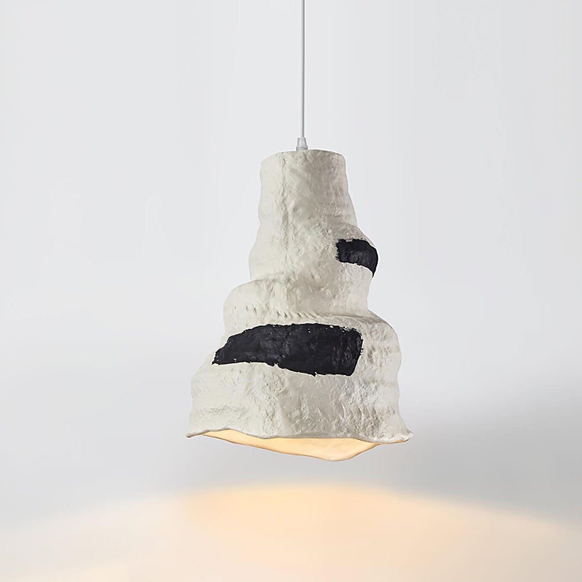 Clovo Pendant Lamp Model B ∅ 11.4″ x H 15″ / Dia 29cm x H 38cm / Gray-White Pendant light