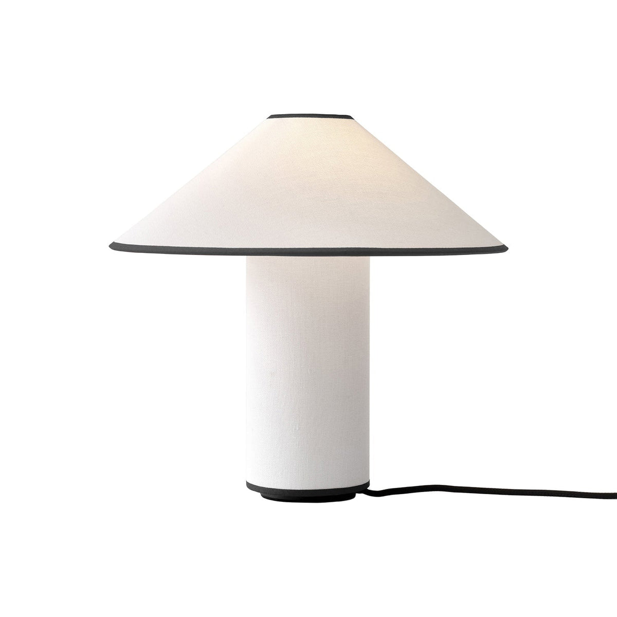 Colette Table Lamp ? 12.6″ x H 12.6″ / Dia 32cm x H 32cm / Black + White / US Plug Table lamp