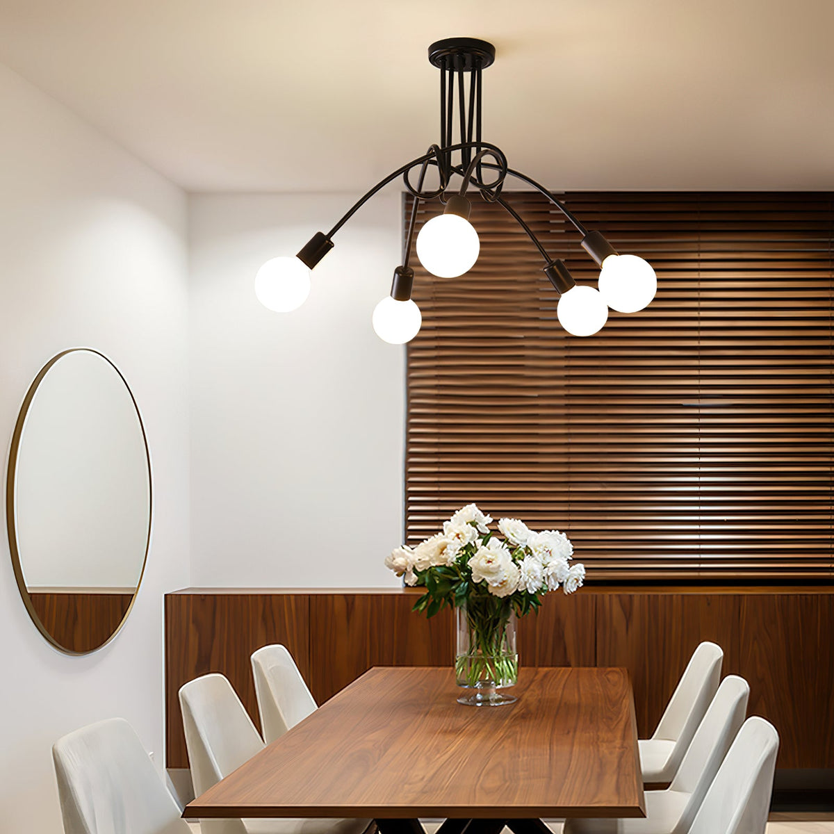 Colonial Sputnik Ceiling Lamp