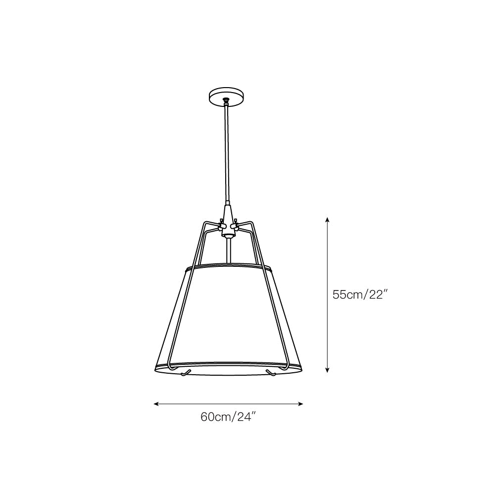 Regalia Drum Pendant Lamp