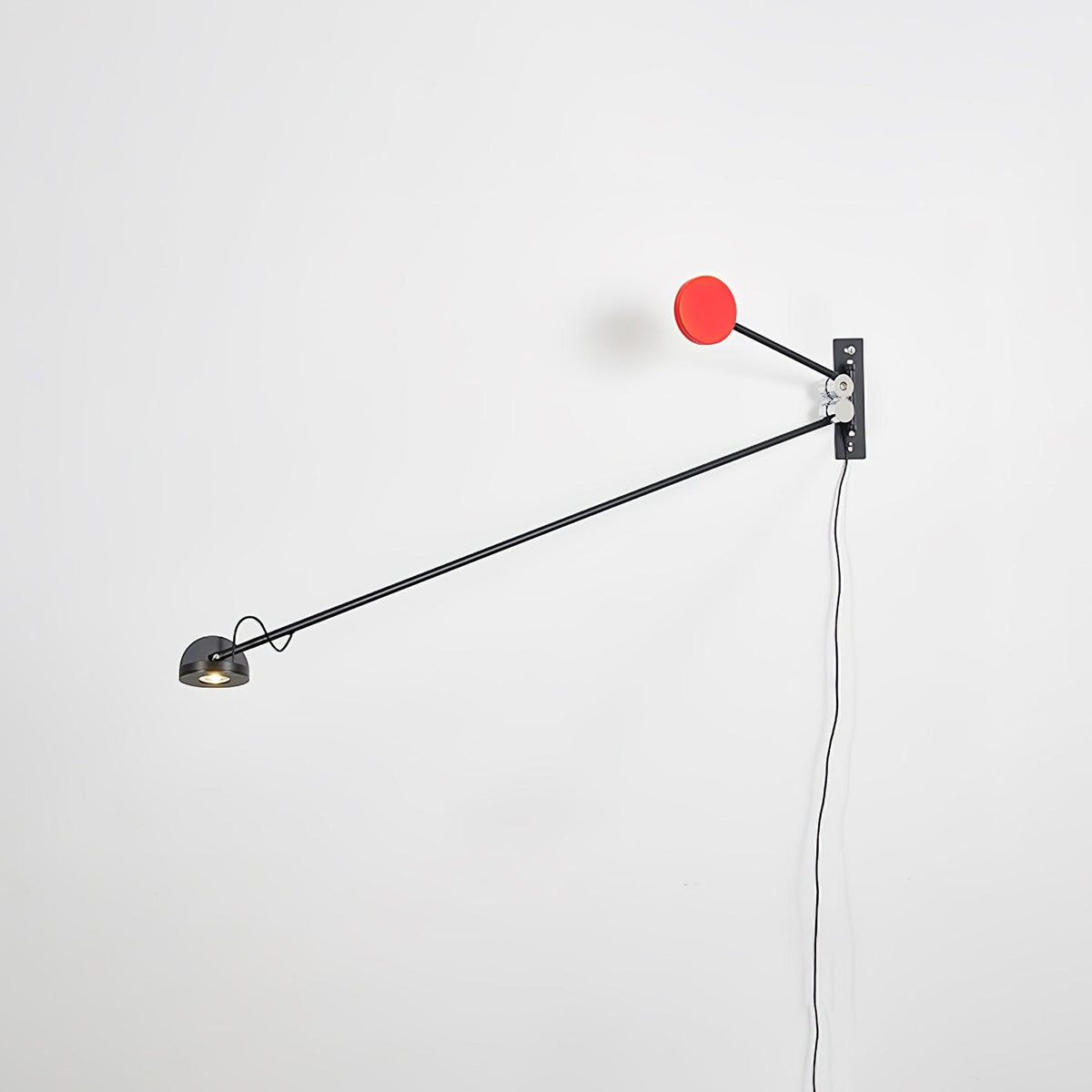 Precision Movement Wall Lamp W 48.8″ x H 7.9″ / W 124cm x H 20cm / Black & Red / US Plug Wall lamp