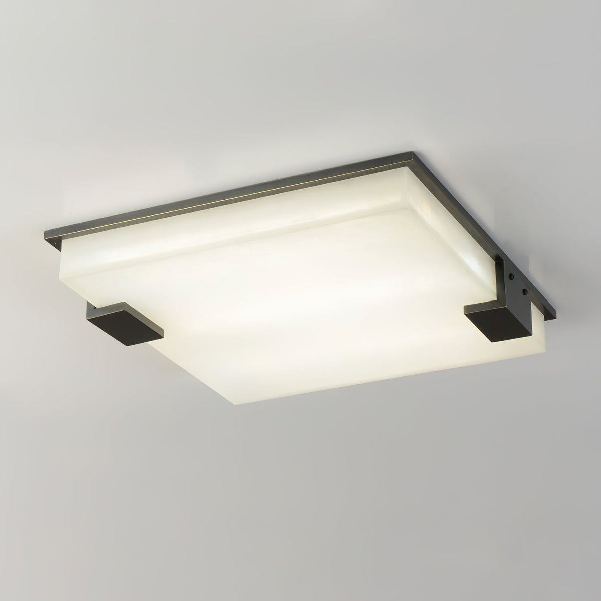 Covet Flush Mount Alabaster Ceiling Light