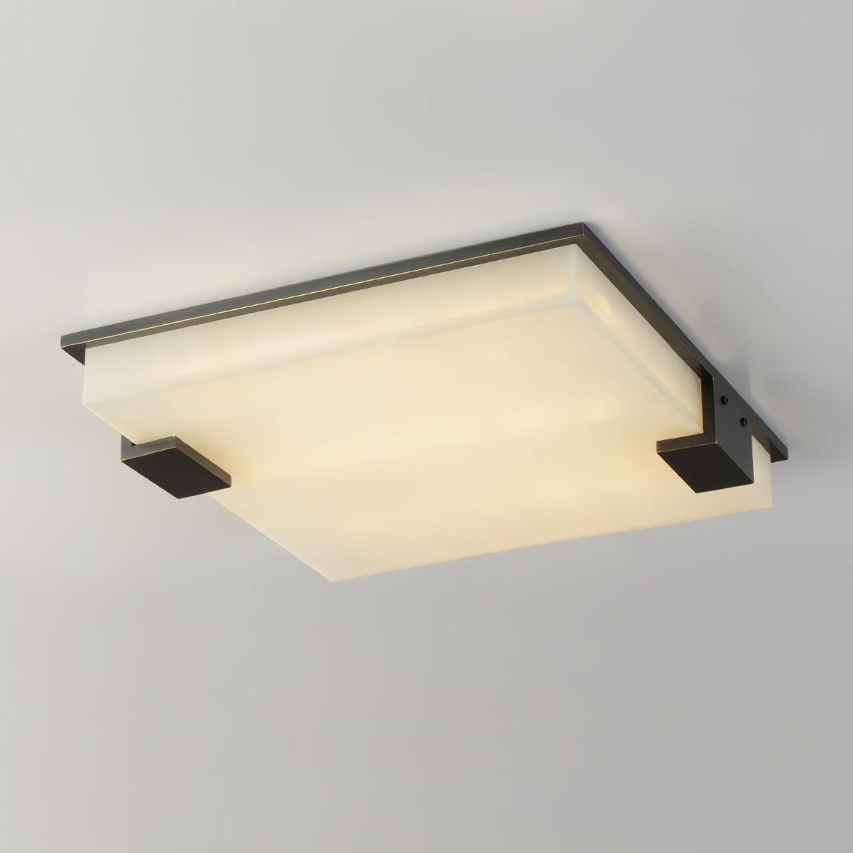 Covet Flush Mount Alabaster Ceiling Light