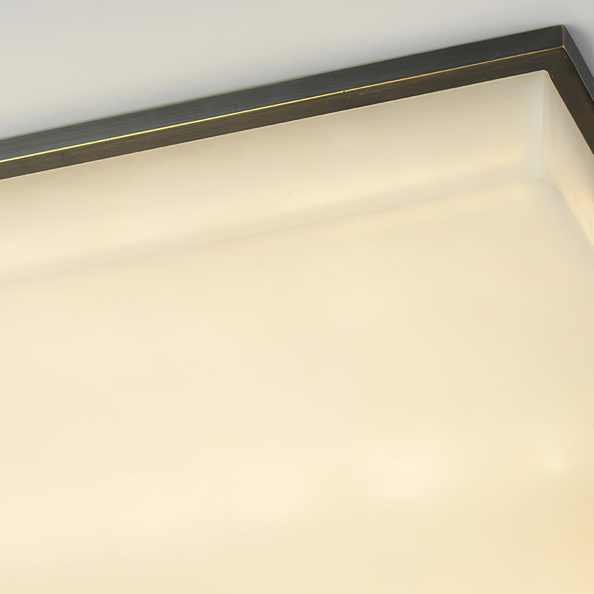 Covet Flush Mount Alabaster Ceiling Light