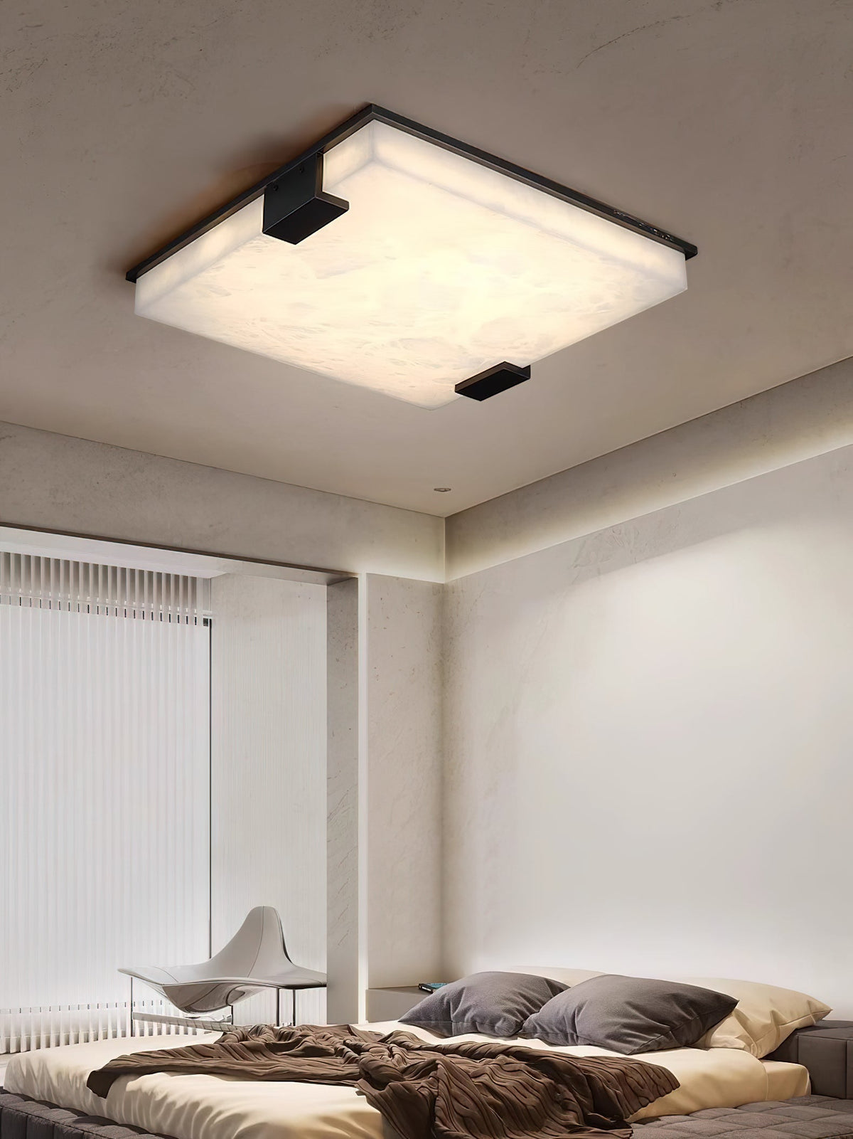 Covet Flush Mount Alabaster Ceiling Light