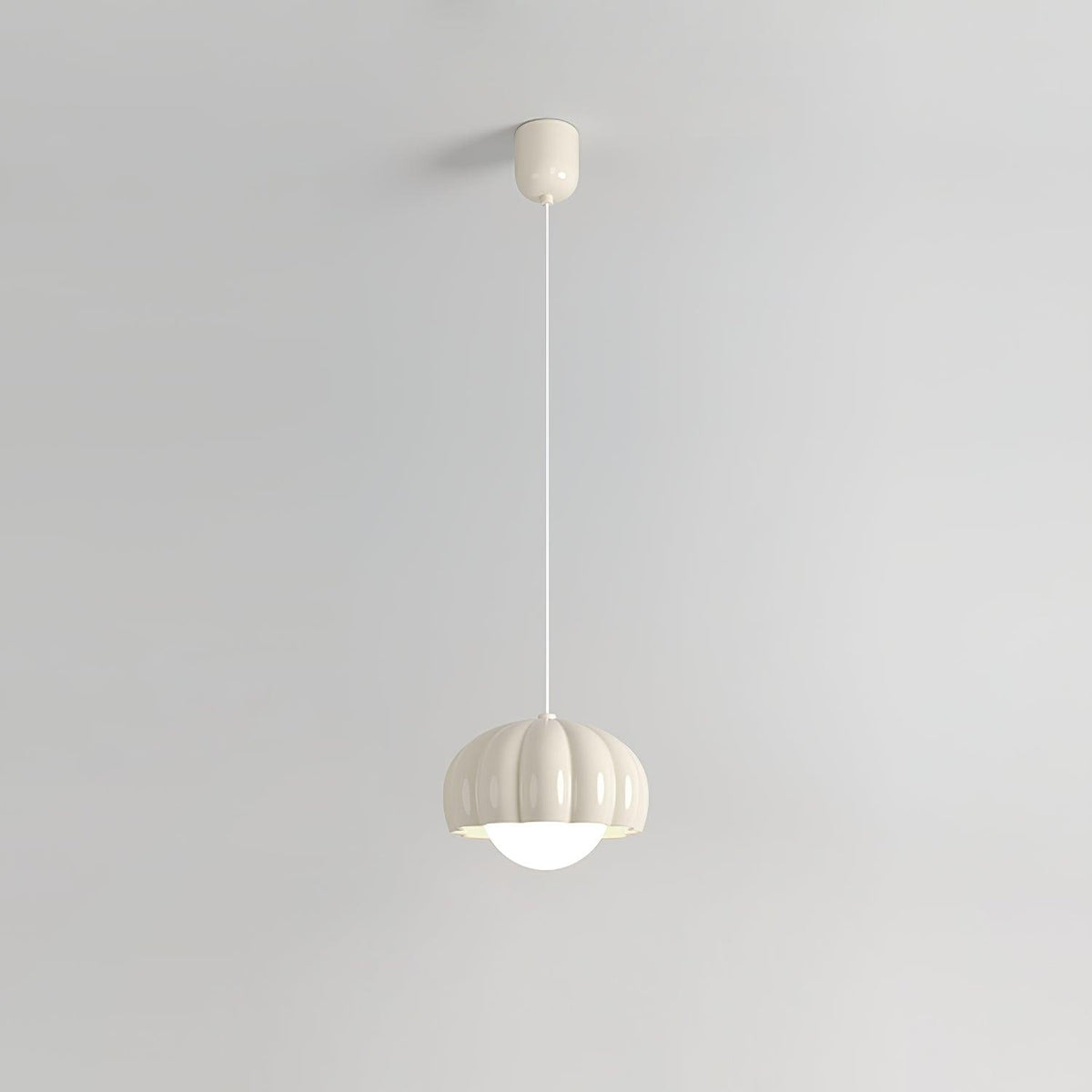 Creamy Pumpkin Pendant Light ∅ 6.7″ x H 3.7″ / Dia 17cm x H 9.5cm / Pink Pendant light