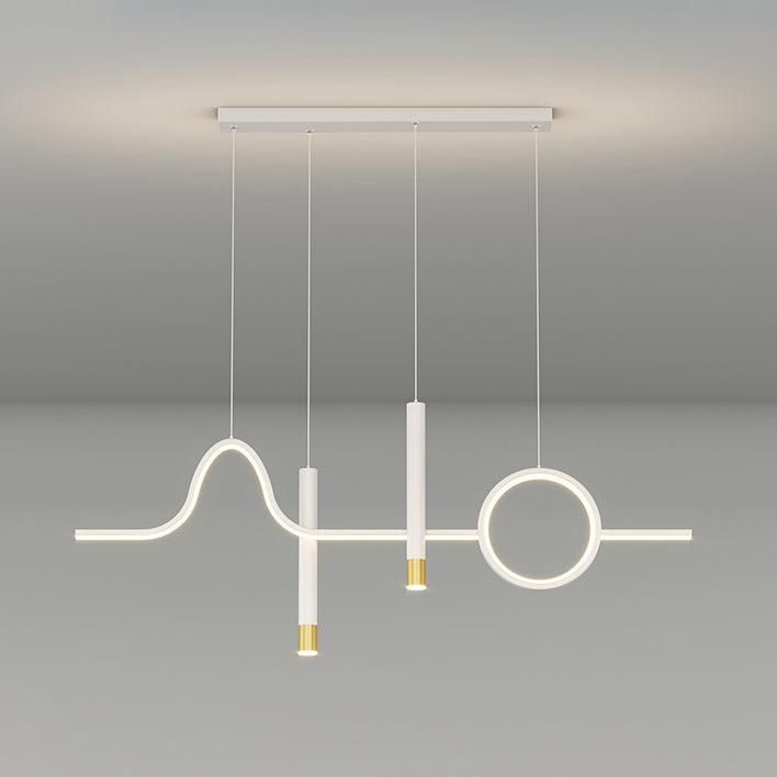 Creative LED Chandelier ∅ 39.3″ x H 39.3″/ Dia 100cm x H 100cm / White / Warm White Chandelier