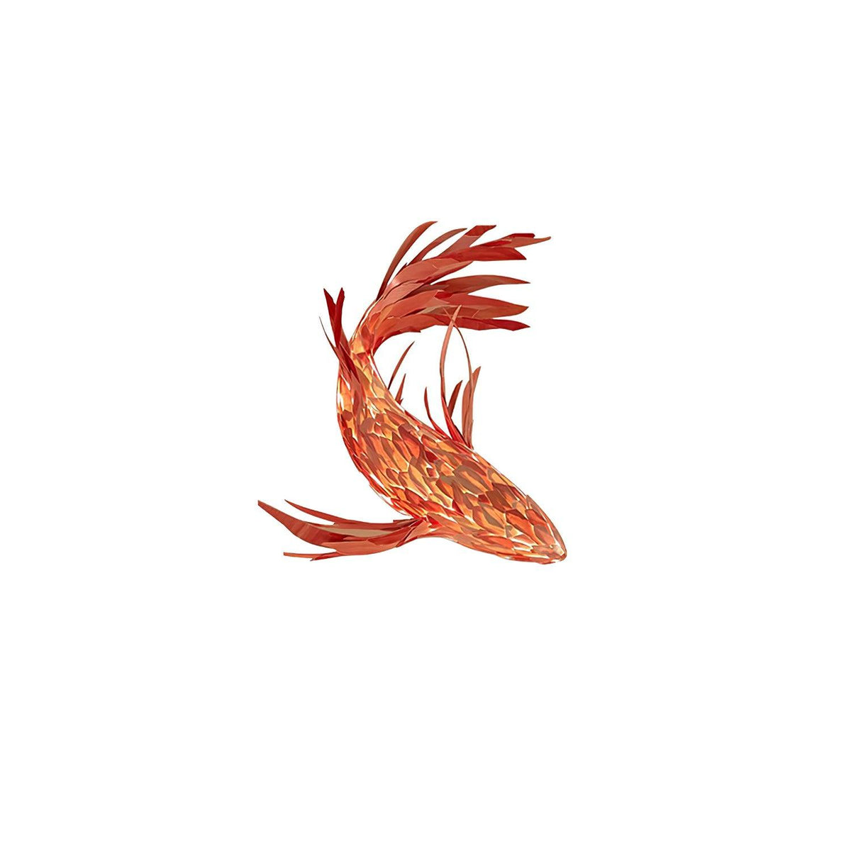 Crimson Swirl Koi Chandelier L 27.6″ / L 70cm / Red / Warm Light Chandelier