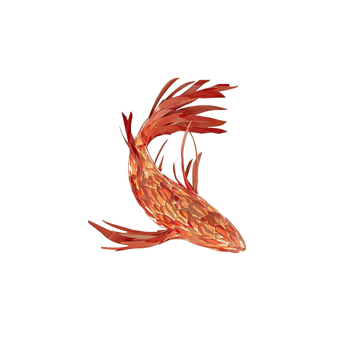 Crimson Swirl Koi Chandelier L 70.9″ / L 180cm / Red / Warm Light Chandelier