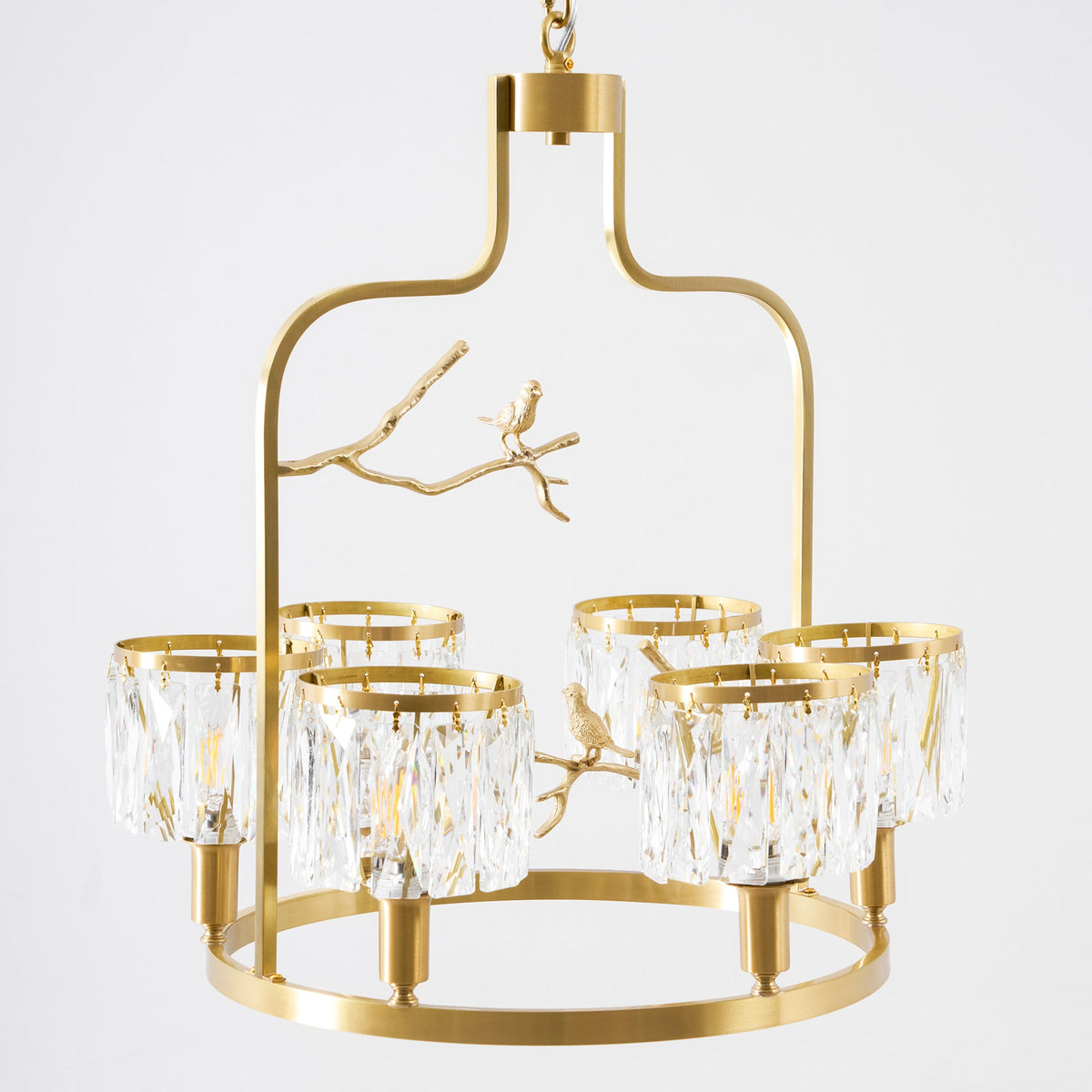 Crystal Bird Chandelier