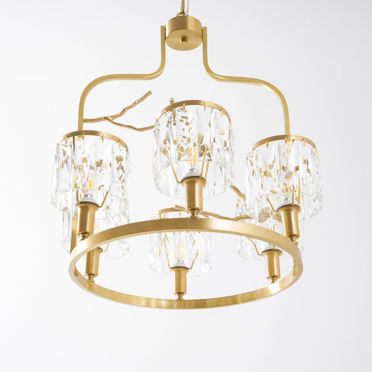 Crystal Bird Chandelier