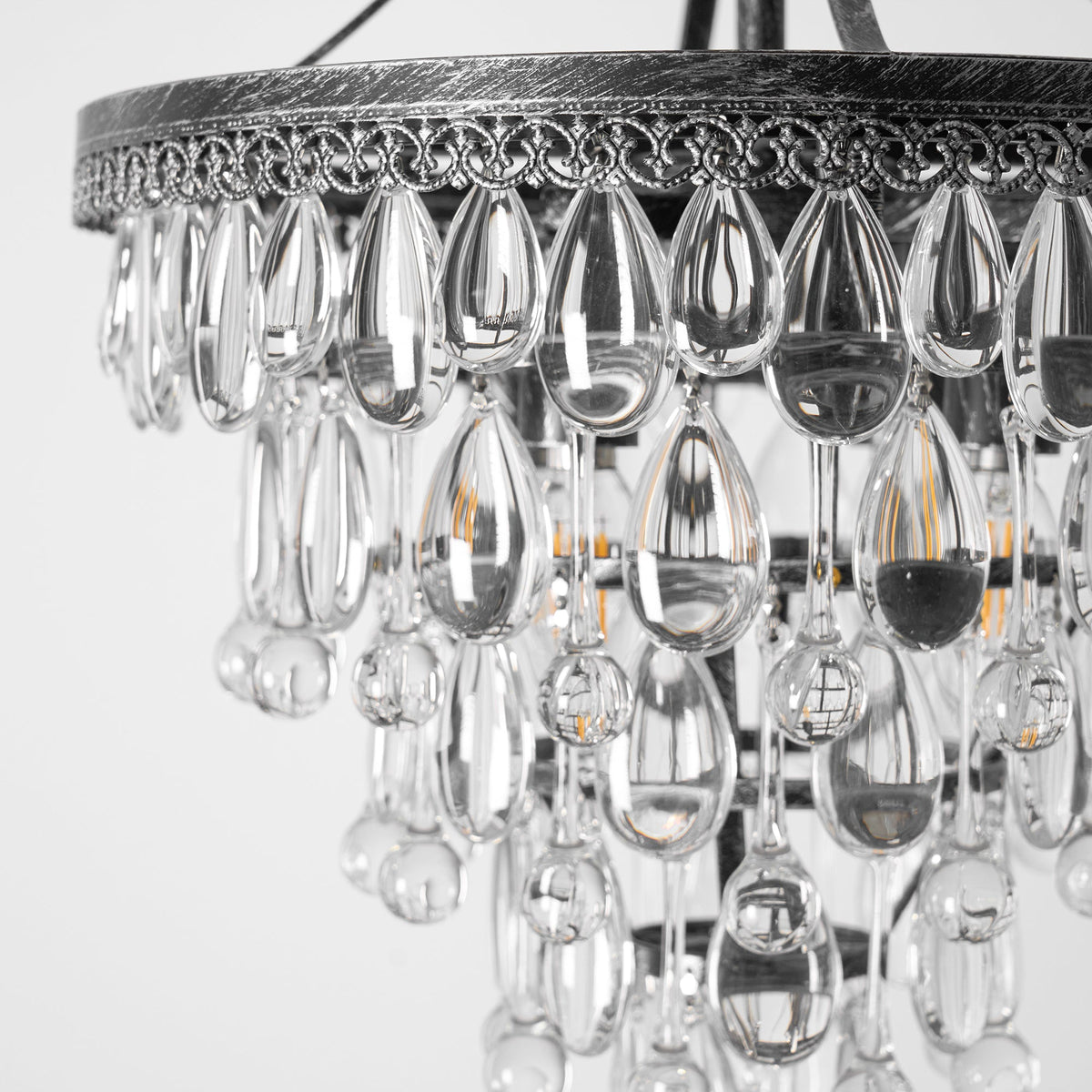 Crystal Inverted Pyramid Chandelier