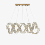 Curved LED Chandelier Chandelier
