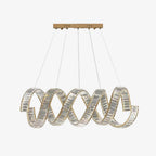 Curved LED Chandelier Chandelier