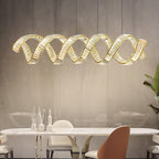 Curved LED Chandelier Chandelier