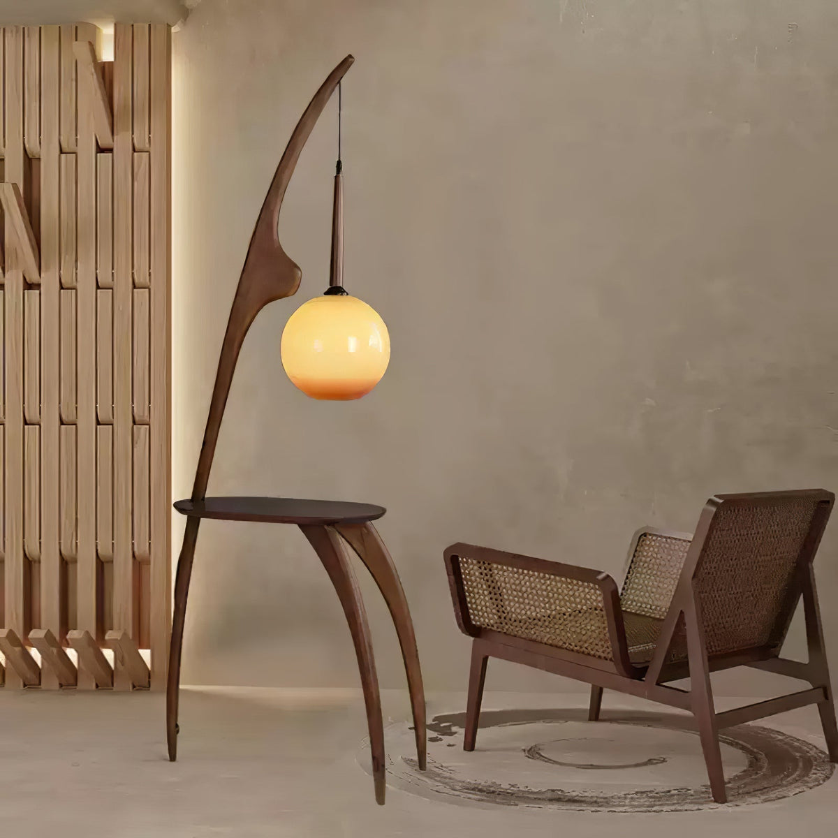 Curved Mantis Arm Floor Lamp Floor lamp