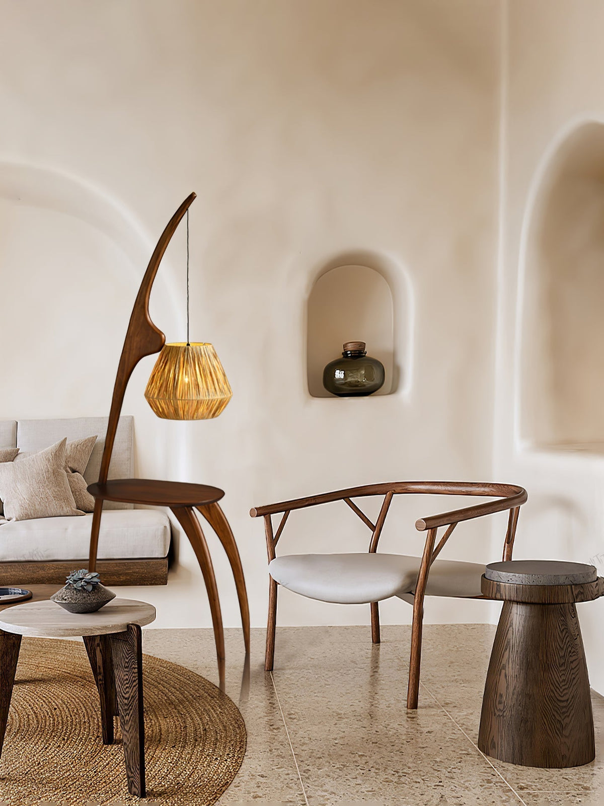 Curved Mantis Arm Floor Lamp Floor lamp