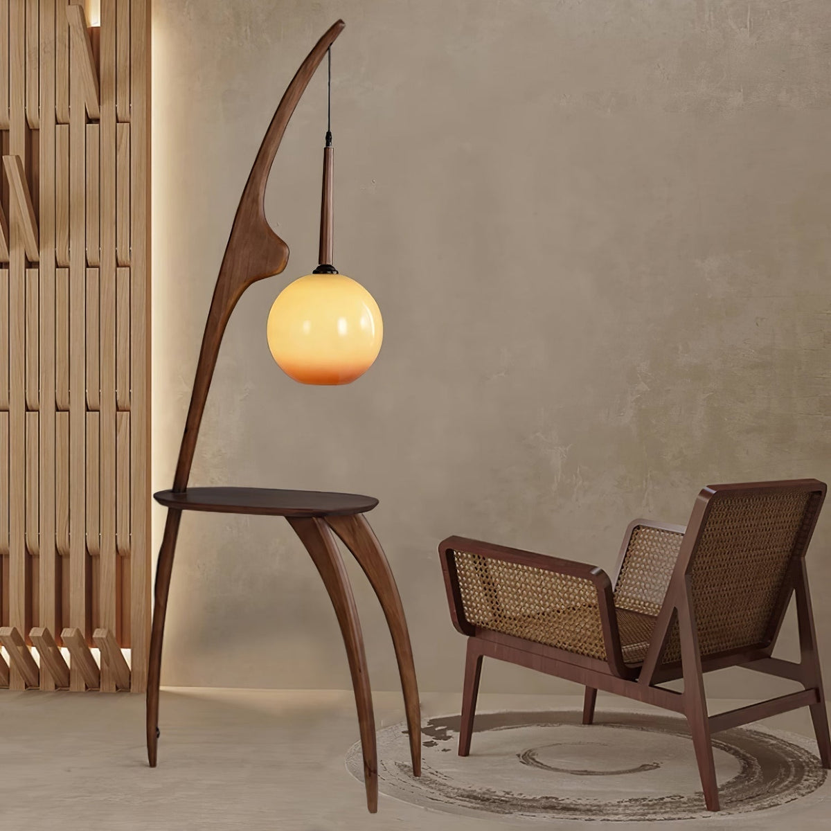 Curved Mantis Arm Floor Lamp Floor lamp