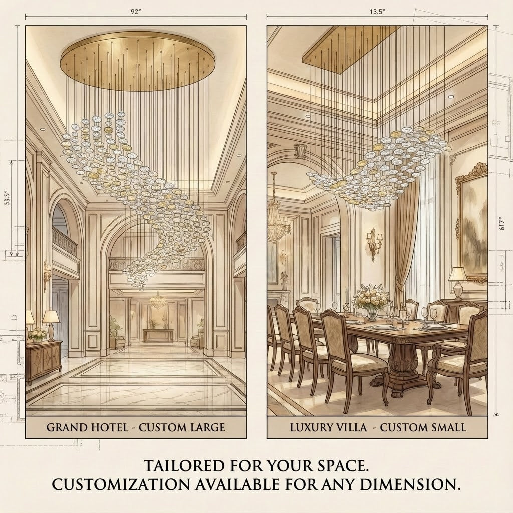 Tidal Art Glass Chandelier