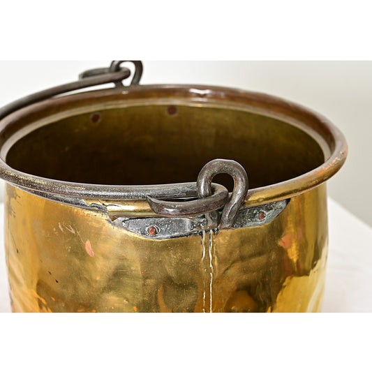 French 19th Century Brass Cooking Pot