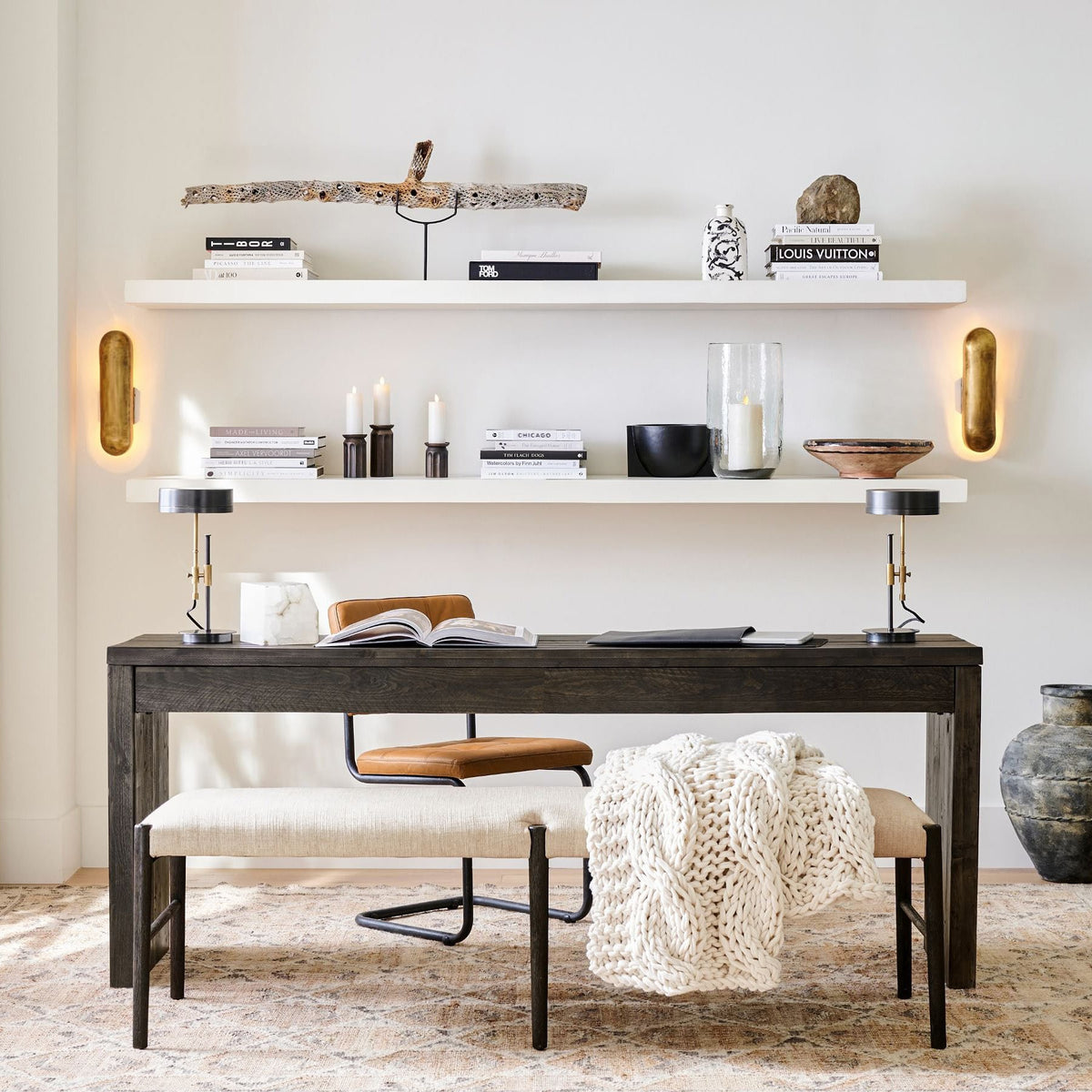 Dax Brass Wall Lamp