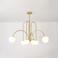 Delaney Chandelier 6 heads ? 30.7″ x H 31.5″ / Dia 78cm x H 80cm / Gold Chandelier